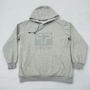 Prom Logo Gray Activewear Streetwear Casual Pullover Hoodie Sweatshirt Adult M